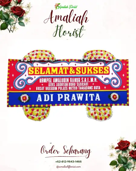 Papan Bunga Ucapan Selamat Sawotratap