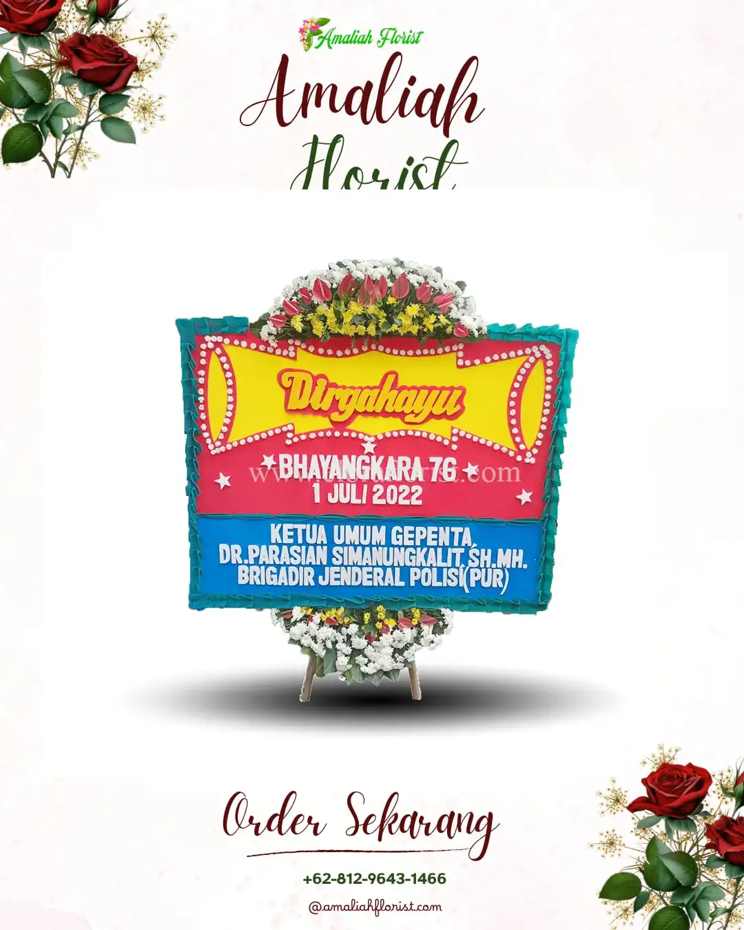 Papan Bunga HUT Ulang Tahun Sawotratap